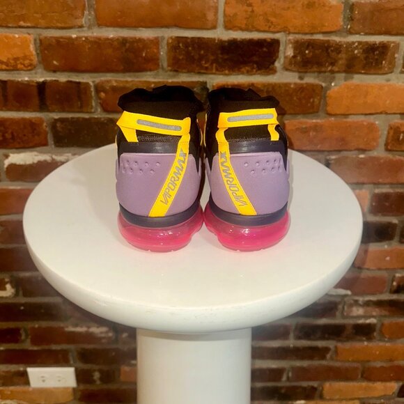 Nike Air VaporMax Utility Sneakers In Black Pink Blast Mens Size 12.5 - Picture 4 of 7